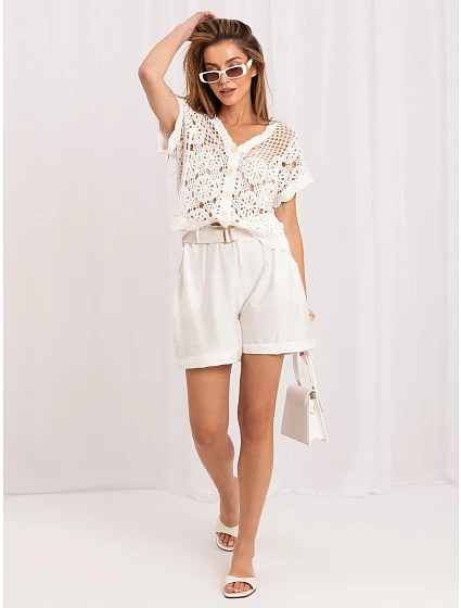 Szorty IT SN model 22222993 ecru - FPrice Szorty IT SN model 22222993 ecru - FPrice