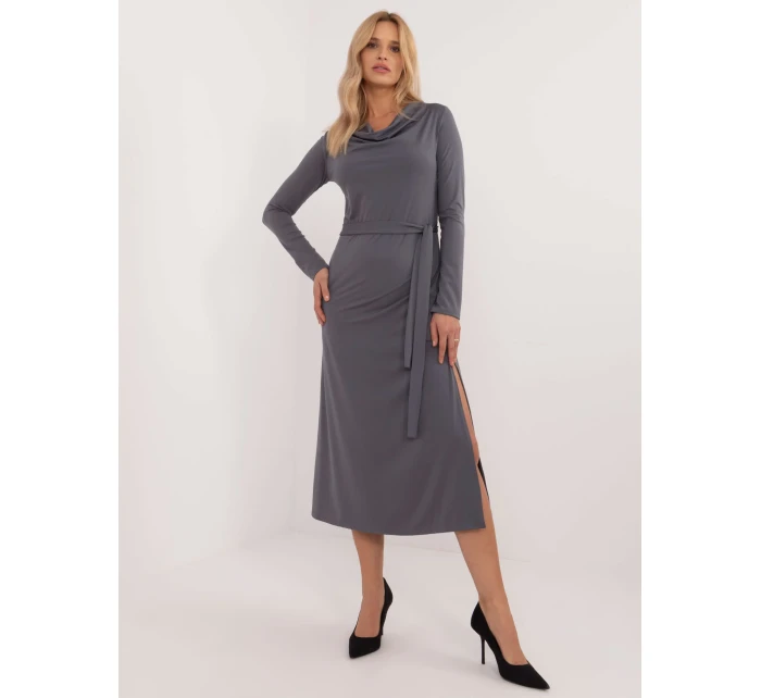 Šaty LK SK 509792.21P tmavo sivé Šaty LK SK 509792.21P tmavo sivé