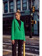 M691 Blejzer s kapucňou a jedným gombíkom - zelený M691 Blejzer s kapucňou a jedným gombíkom - zelený