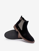 Pánske členkové topánky Chelsea OO174154 Black - Big Star