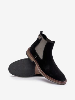 Pánske členkové topánky Chelsea OO174154 Black - Big Star