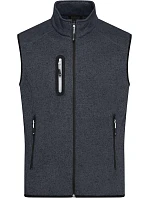 JN Pánská pletená fleecová vesta se stojáčkem 02.0 dark grey model 22489657 - Daiber JN Pánská pletená fleecová vesta se stojáčkem 02.0 dark grey model 22489657 - Daiber