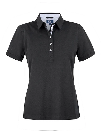 Cutter & Buck Advantage Premium Polo W Dámske piqué polo 68.4421 čierne Cutter & Buck Advantage Premium Polo W Dámske piqué polo 68.4421 čierne