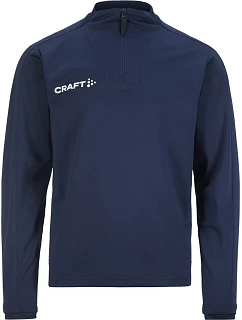 Craft Teamwear Evolve 2.0 Half Zip Jr Detská tréningová bunda s 1/4 zipsom 82.4764 tmavomodrá