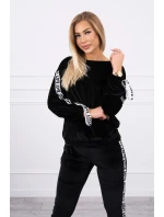 Láska velúrová súprava čierna