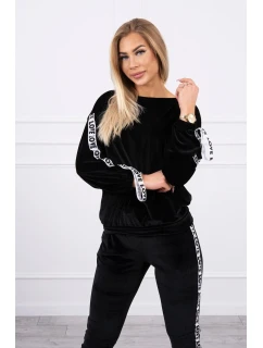 Láska velúrová súprava čierna