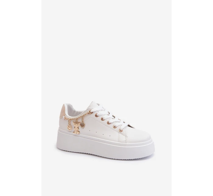 Dámské tenisky s ozdobou Bílé model 21659068 - Boto
