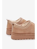 Dětské sněhule s výšivkou béžové model 21711240 - Boto