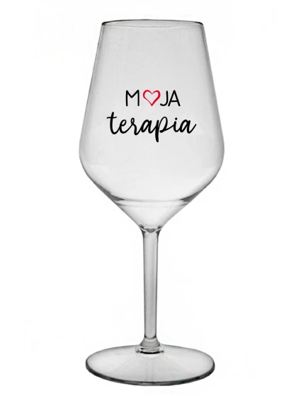 MOJA TERAPIA - priehľadný nerozbitný pohár na víno 470 ml MOJA TERAPIA - priehľadný nerozbitný pohár na víno 470 ml