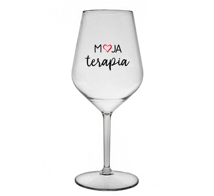 MOJA TERAPIA - priehľadný nerozbitný pohár na víno 470 ml MOJA TERAPIA - priehľadný nerozbitný pohár na víno 470 ml