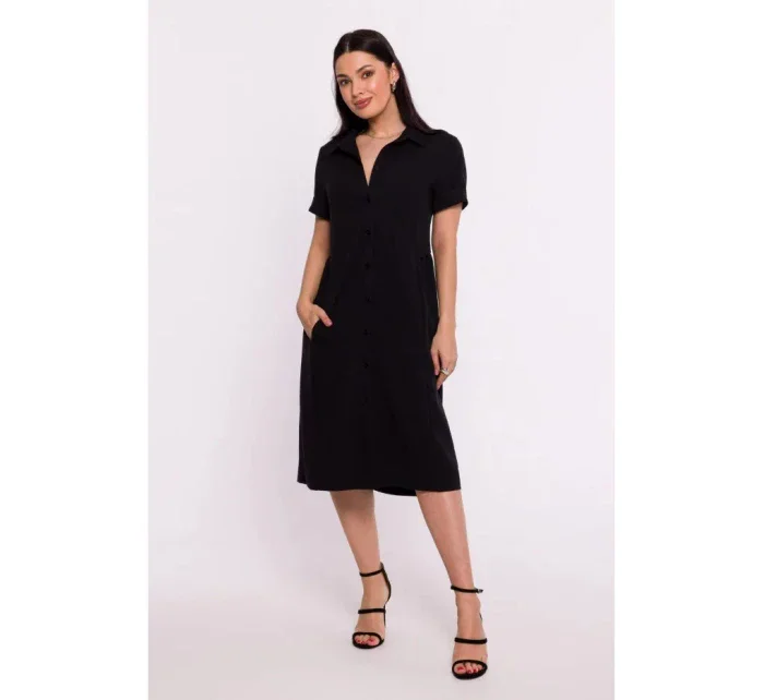 Košilové šaty model 20562086 černé - BeWear