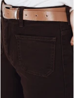 Široké džínsy hnedé Dstreet UY2842 Široké džínsy hnedé Dstreet UY2842