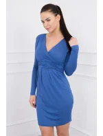 Priliehavé šaty s výrezom pod poprsím z džínsoviny Priliehavé šaty s výrezom pod poprsím z džínsoviny