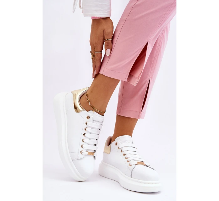 Damskie Buty Sportowe GOE LL2N4011 Biało-Złote