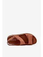 Dámske kožené sandále na platforme s prackou Maciejka L4495-29 Brown Dámske kožené sandále na platforme s prackou Maciejka L4495-29 Brown