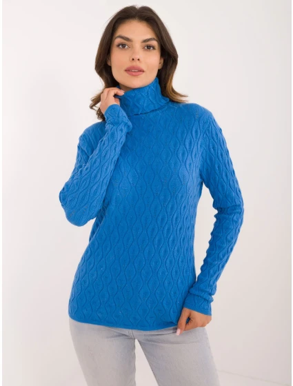 Sweter AT SW niebieski model 20493345 - FPrice Sweter AT SW niebieski model 20493345 - FPrice