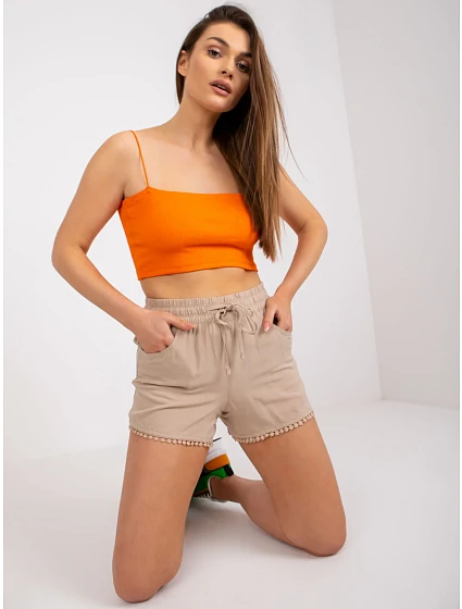 Šortky model 17404313 béžové - FPrice