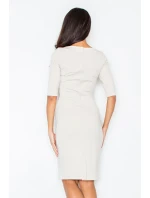 Béžové šaty   model 18488274 - Figl