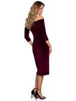 Made Of Emotion Dress M559 Maroon