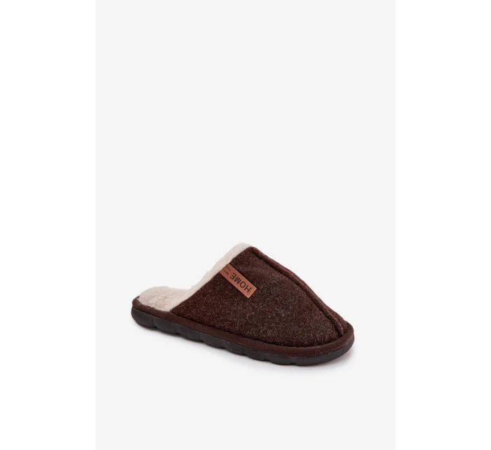 Pánske chlpaté papuče - čokoládové Darielle Pánske chlpaté papuče - čokoládové Darielle