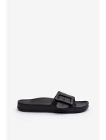 Klapki Damskie Big Star z Klamrą Czarne FF274A389