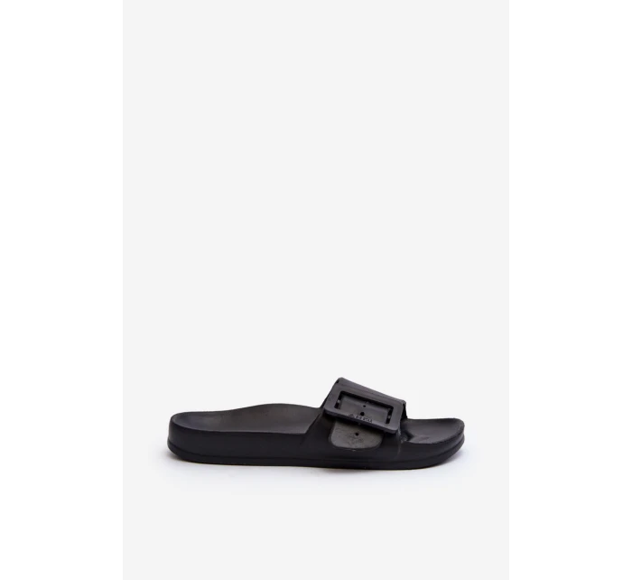 Klapki Damskie Big Star z Klamrą Czarne FF274A389