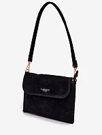 Malá Kabelka Listonoska Z Eko Semiše Černá Lucelle