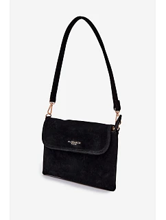 Malá Kabelka Z Eko Semiše Černá model 22111536 - Flora&Co