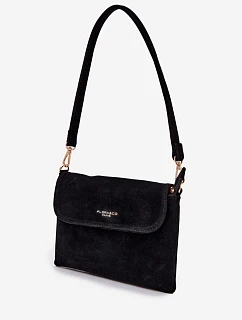 Malá Kabelka Z Eko Semiše Černá model 22111536 - Flora&Co