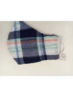 Bavlnená rúška modrá kocka - Vestis Bavlnená rúška modrá kocka - Vestis