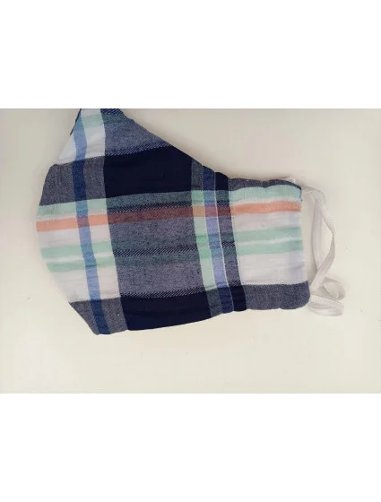 Bavlnená rúška modrá kocka - Vestis Bavlnená rúška modrá kocka - Vestis