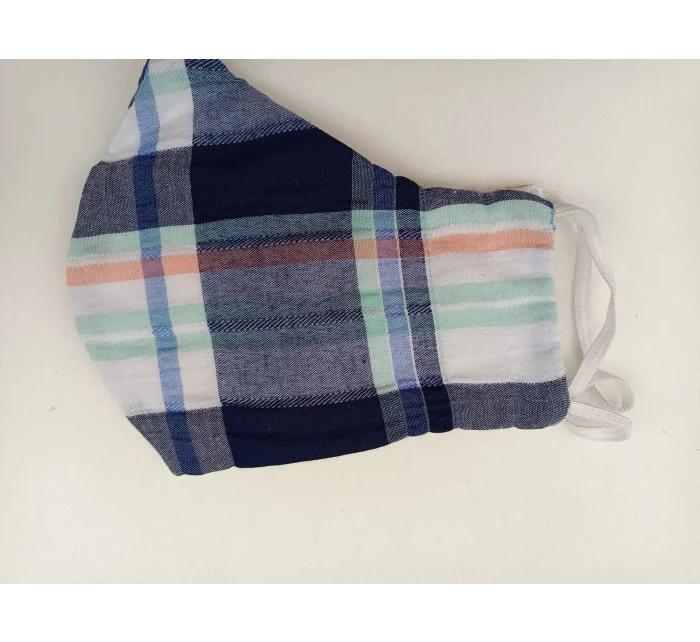 Bavlnená rúška modrá kocka - Vestis Bavlnená rúška modrá kocka - Vestis