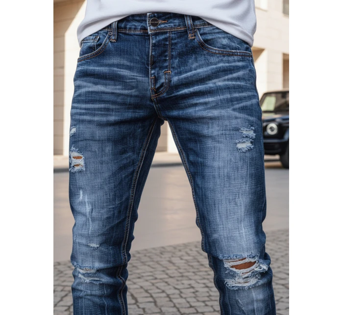 Pánske modré džínsové nohavice FashionStreet UX3948