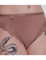 Dámske nohavičky Romance Tai - BROWN - hnedá 1141 - SLOGGI Dámske nohavičky Romance Tai - BROWN - hnedá 1141 - SLOGGI