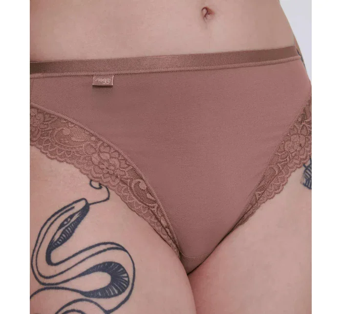 Dámske nohavičky Romance Tai - BROWN - hnedá 1141 - SLOGGI Dámske nohavičky Romance Tai - BROWN - hnedá 1141 - SLOGGI