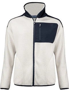 Cutter & Buck Cascade Sherpa Women Dámska fleecová bunda Sherpa 68.1471 shell white