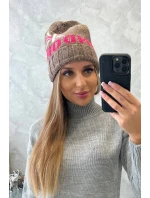 Dámska čiapka London K385 mocca