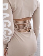 model 20243257 béžové šaty - K-Fashion model 20243257 béžové šaty - K-Fashion