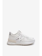 Dámské bílé tenisky z ekokože model 21657592 - Boto Dámské bílé tenisky z ekokože model 21657592 - Boto