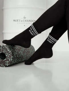 Dámské ponožky S nápisem PILATES BABE Černé