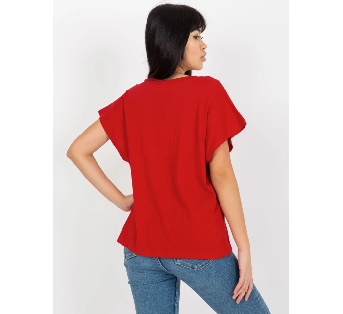 Dámske tričko TW TS 2005.43 tmavo červená - FPrice