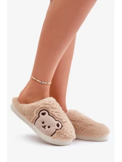 Dámské Pantofle S Medvídkem Béžové model 20655559 - Kesi