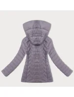 Dámska prešívaná bunda s kapucňou J Style light heather (16M9238-35)