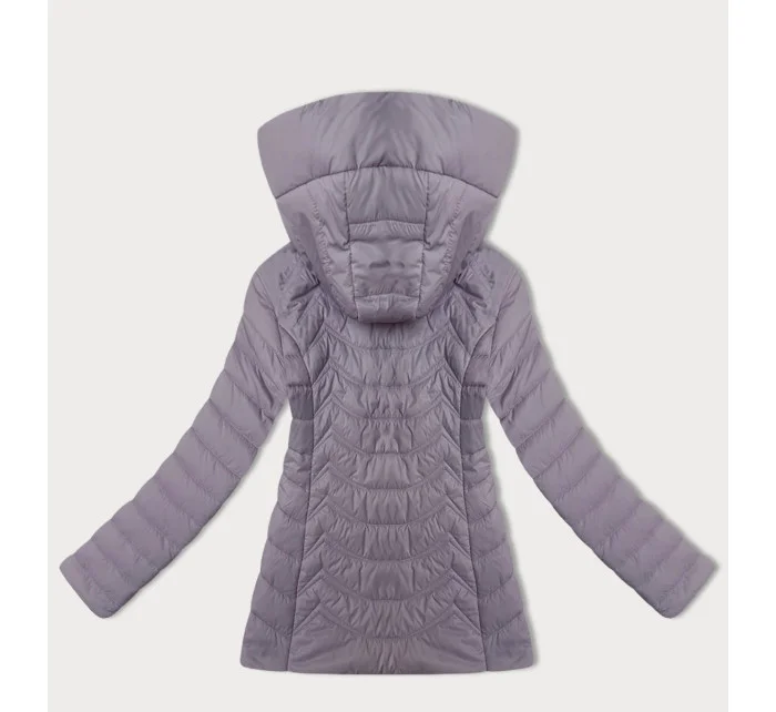 Dámska prešívaná bunda s kapucňou J Style light heather (16M9238-35)