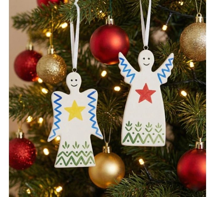 SADA DVOCH DIY anjelských príveskov 5x0,5x10,5 cm SADA DVOCH DIY anjelských príveskov 5x0,5x10,5 cm