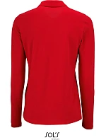 SOL'S Perfect LSL Women Dámske piqué polo s dlhým rukávom 25.2083 červené SOL'S Perfect LSL Women Dámske piqué polo s dlhým rukávom 25.2083 červené