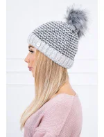 Čepice model 18745656 světle šedá - K-Fashion Čepice model 18745656 světle šedá - K-Fashion