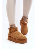 Boty Na Platformě Kožešinou Camel model 21639721 - Boto