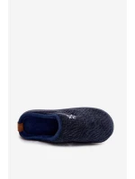 Pánské domácí pantofle tmavě modré model 21821690 - Boto Pánské domácí pantofle tmavě modré model 21821690 - Boto