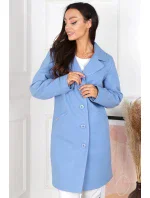 Dámsky kabát Magda Svetlo modrá - MERCE